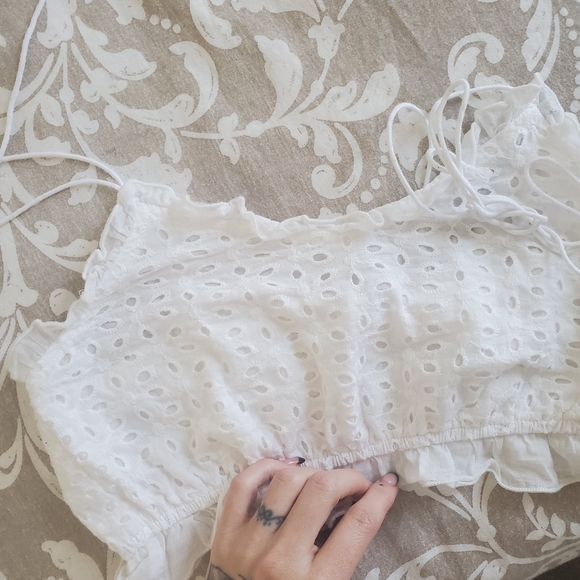 Top blanc à ficelles - Picture 3 of 3